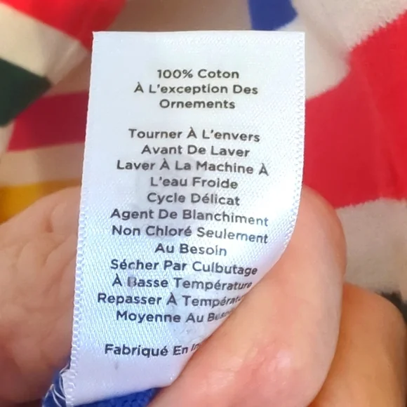 Talbots Knot Top Striped Size Medium Petite - Picture 6 of 6